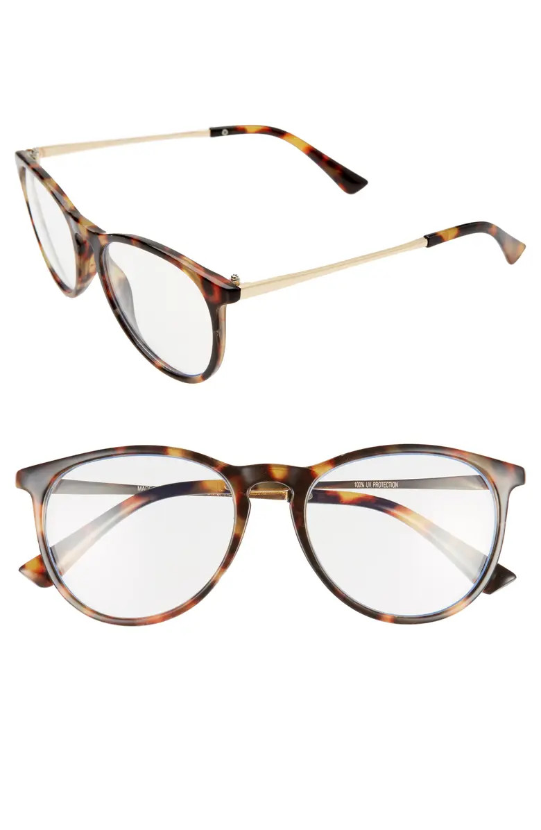 55mm Blue Light Blocking Glasses | Nordstrom