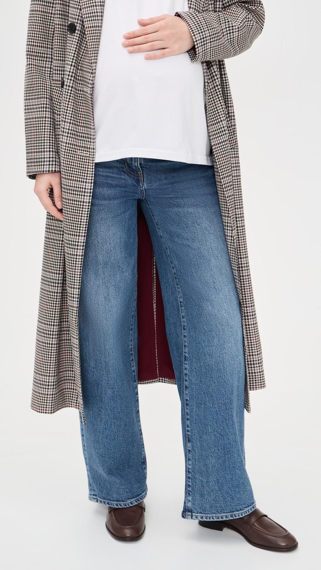 The Relaxed Wide Leg Maternity Jeans | Shopbop