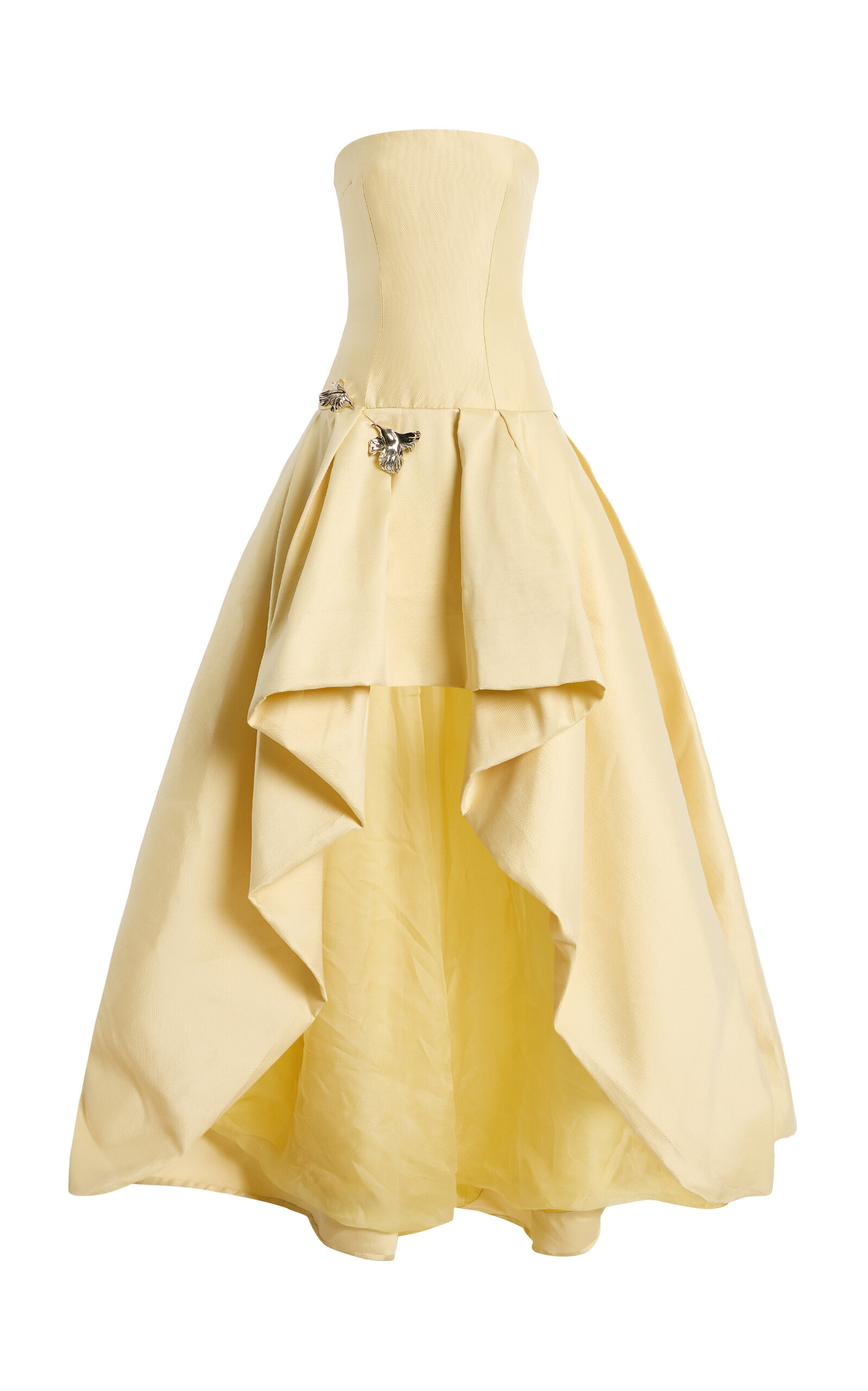 Strapless High-Low Cotton-Blend Mikado Ball Gown | Moda Operandi (Global)