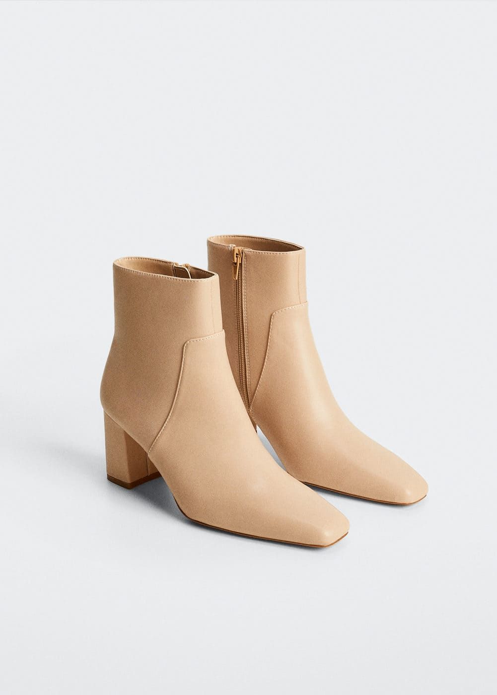 Bottines pointues à talon -  Femme | Mango Belgique | Mango BE