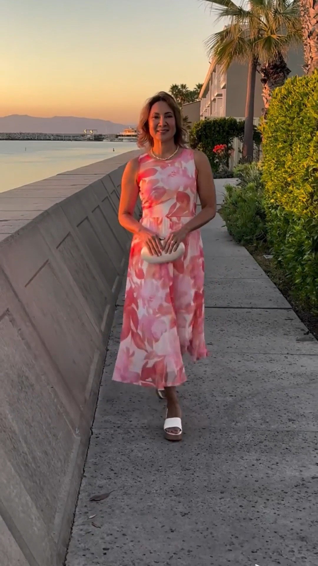 If you’ve got a summer cruise planned, this dress is a beauty.  The mesh fabric is on trend. The A Line skirt is flattering on everyone, and the wide structured bodice let me show my arms with confidence.  This one comes in many gorgeous colors. I’m wearing size small for reference.
You could wear this dress to any graduation, baby or bridal shower.

#LTKOver40 #LTKSeasonal #LTKWorkwear
