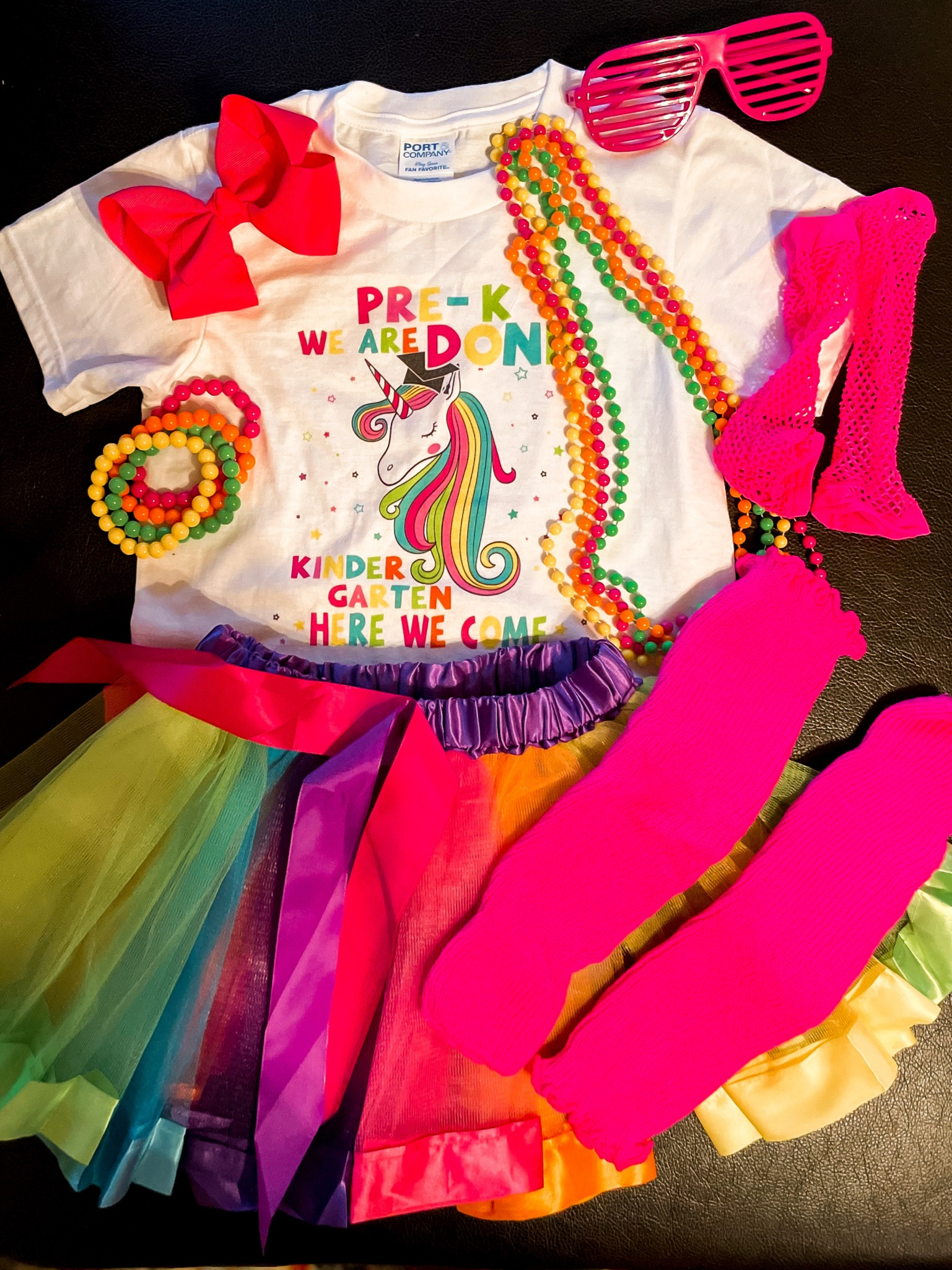 Totally rad graduation 👩🏼‍🎓 
Pre-K neon/80’s graduation outfit 

#LTKunder50 #LTKSeasonal #LTKkids