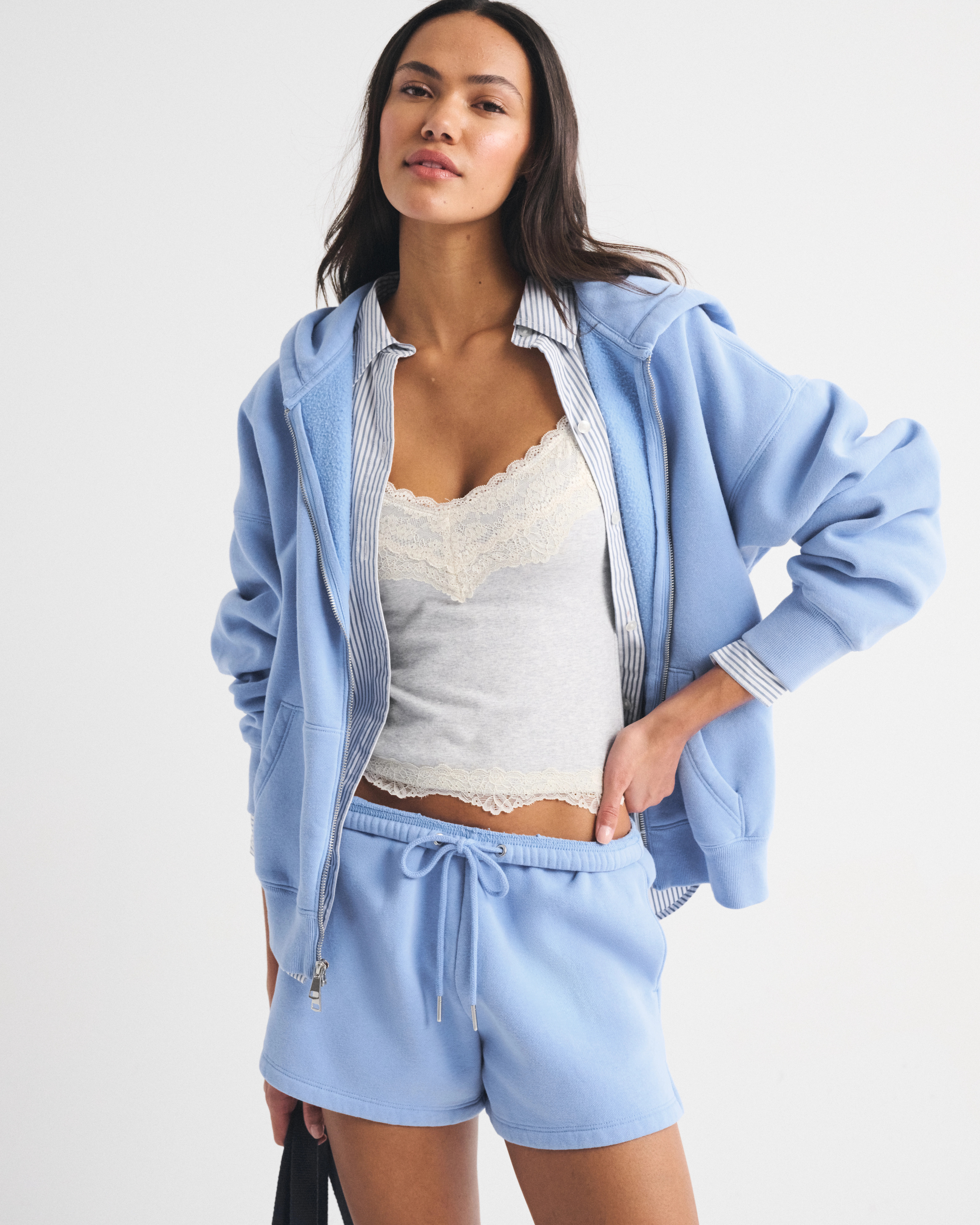 High Rise Sunday Mini Short | Abercrombie & Fitch (US)