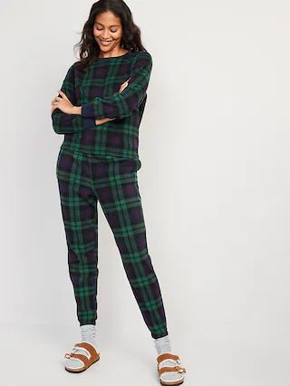 Matching Printed Microfleece Pajama Set for Women | Old Navy (US)