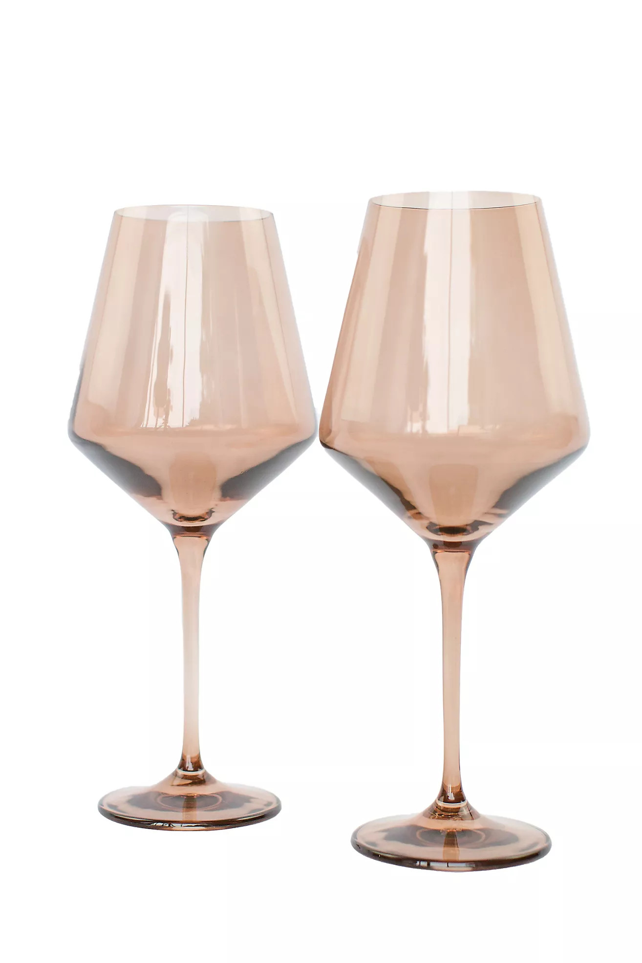 Estelle Colored Glass Wine Glass Set | Anthropologie (US)