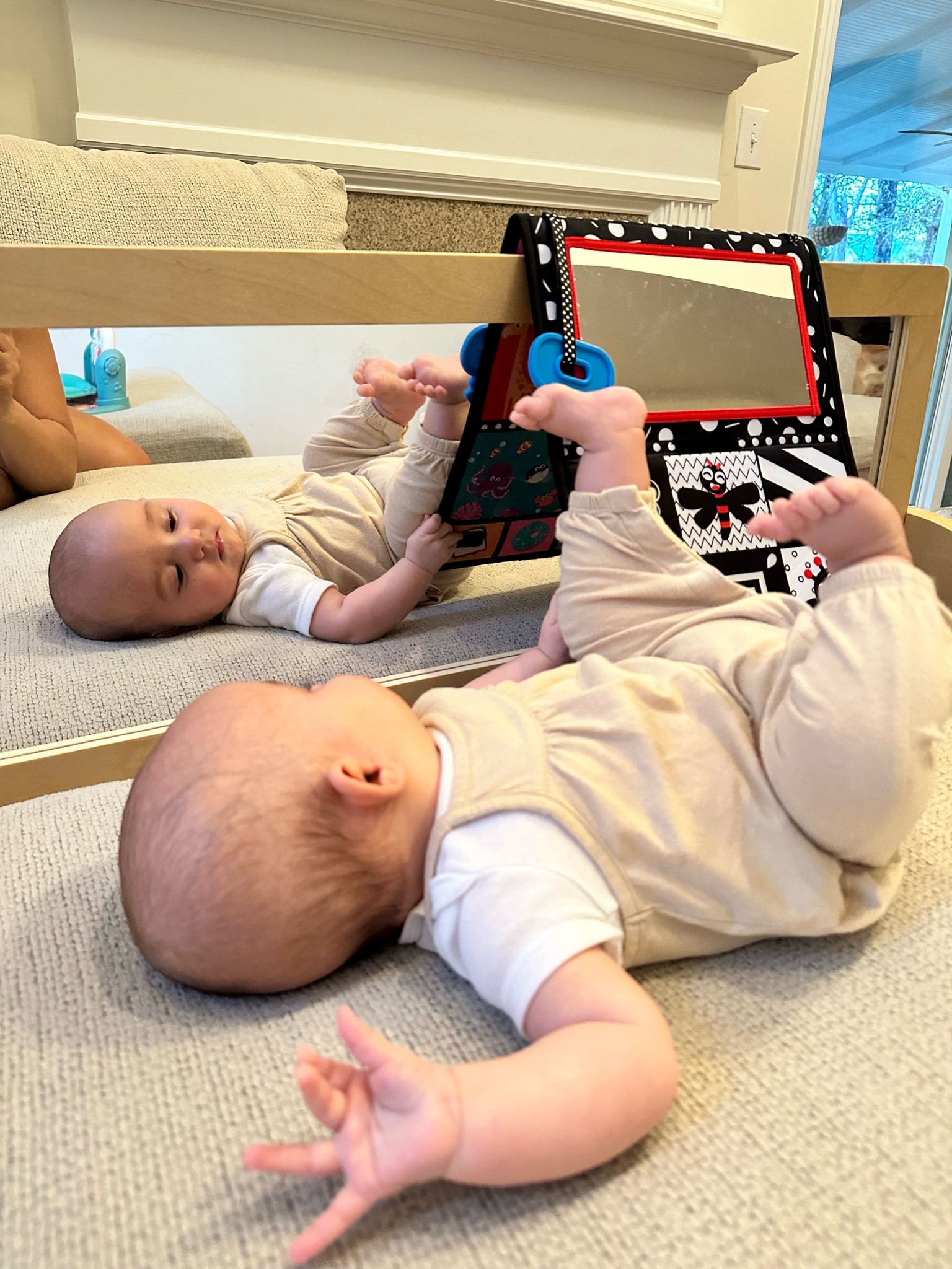 Mils loooooves her reflection!! Loving this mirror that will grow with her!! 

#LTKkids #LTKbaby #LTKFind