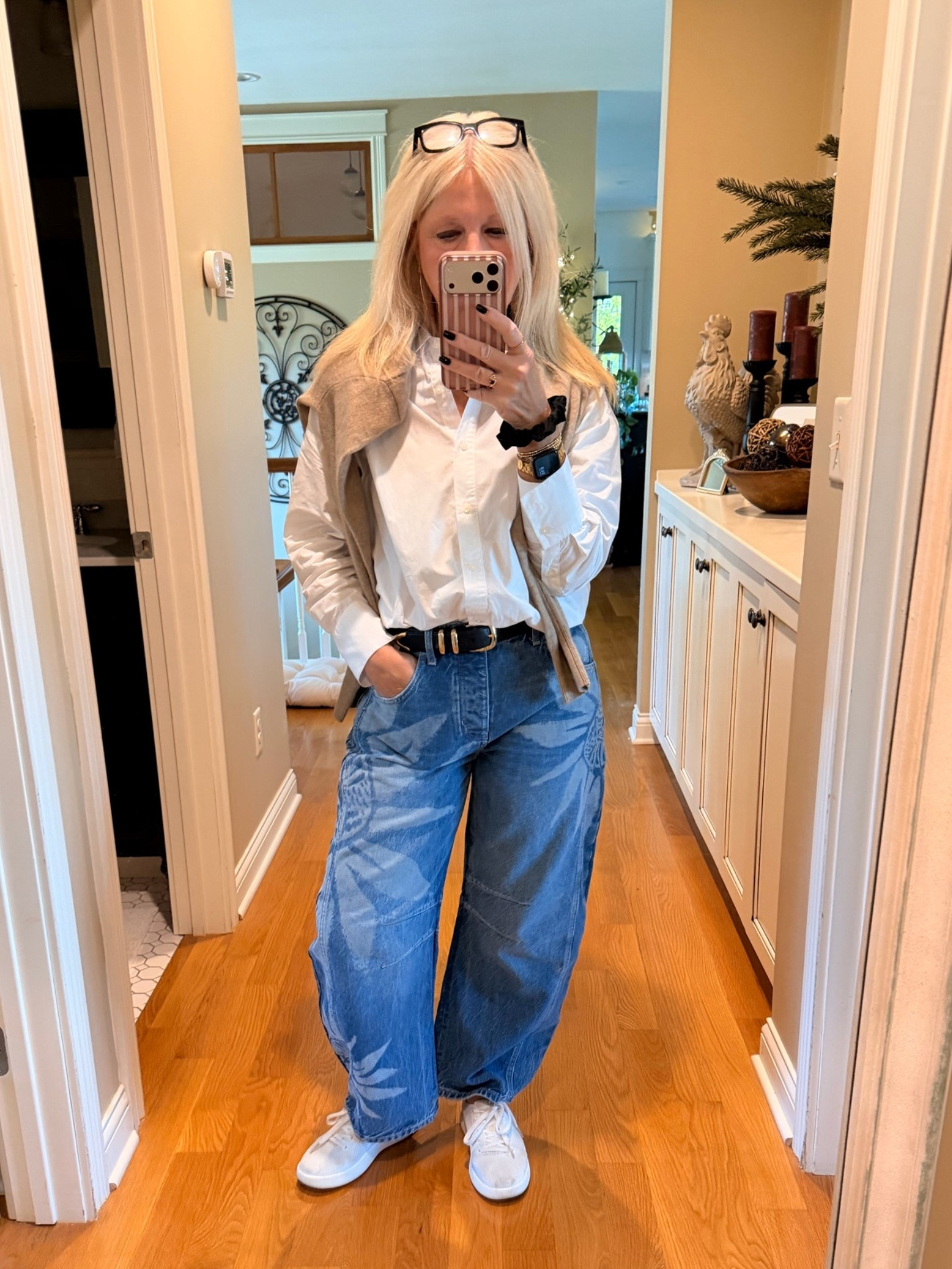 Easy classic with fun denim.

#LTKootd #LTKOver40 #LTKWorkwear