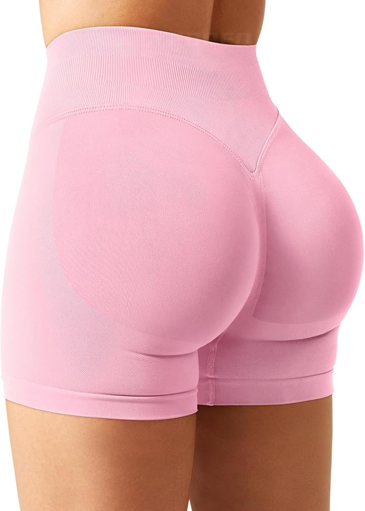 YEOREO SoftHue Women Workout Gym Impact Shorts Hidden Scrunch Butt Lifting 3.6"/4.5"/6" Seamless ... | Amazon (US)