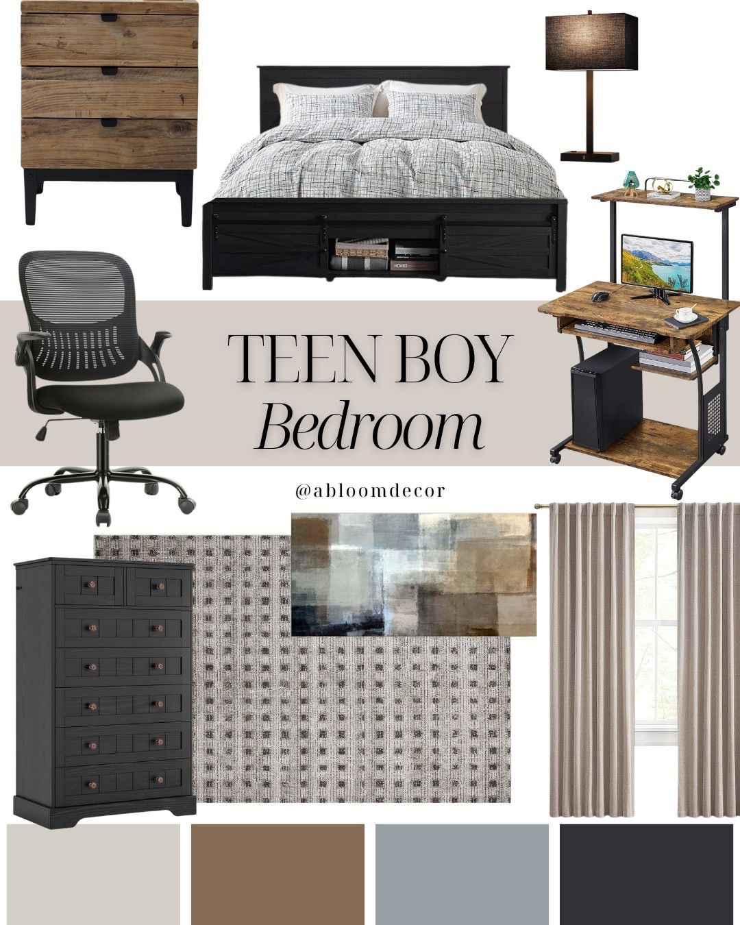 Modern farmhouse teen boy bedroom ideas

#boymom #teenbedroomdecor #homedecor

#LTKFamily #LTKHome #LTKMens