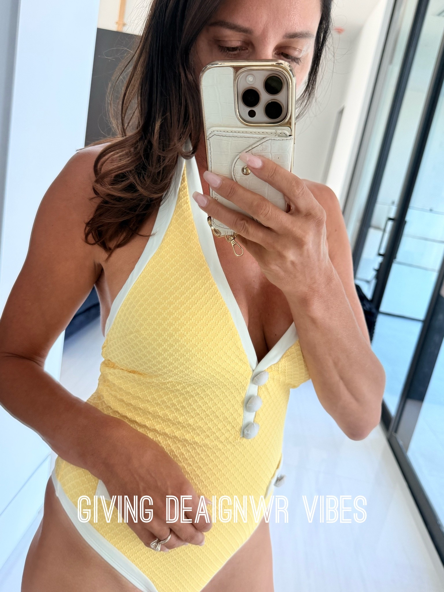 Pop of color- giving designer Vibes.. also comes in baby blue!

#LTKSwim #LTKOver40 #LTKmomlife
