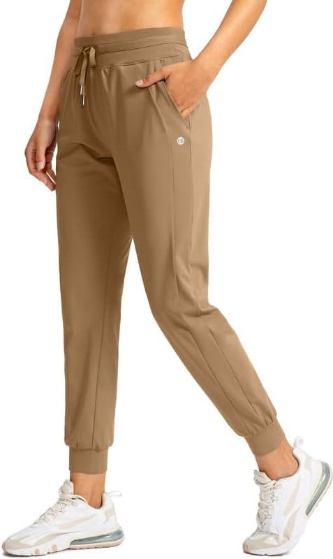 G Gradual Women's Joggers Pants with Zipper Pockets High Waisted Athletic Tapered Sweatpants for ... | Amazon (US)