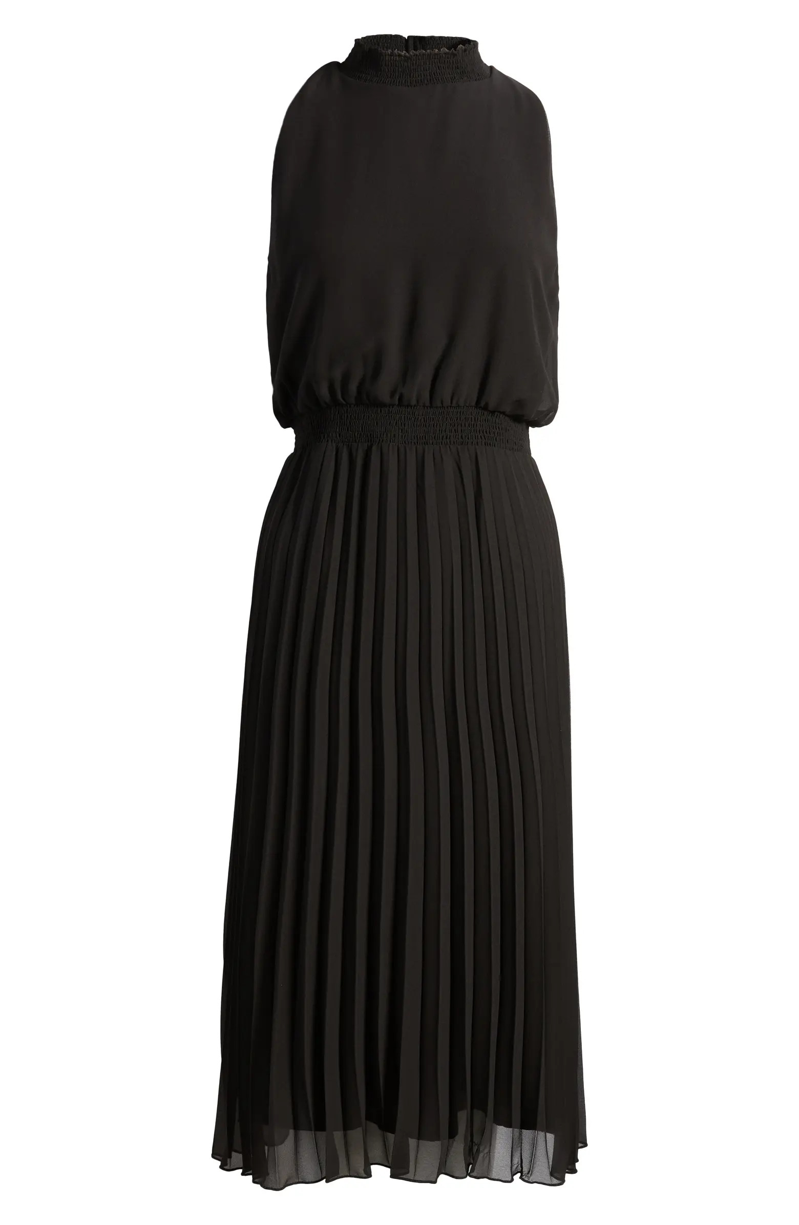 Smocked Plissé Midi Dress | Nordstrom