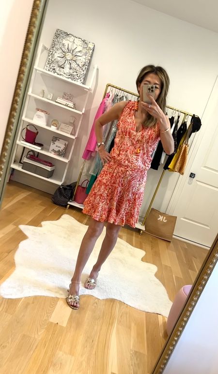 Fun summer dress that’s perfect for resort and vacay season… love the bright bold colors! 🏖️☀️  Tagged it in blue as well and also these gorgeous gold slides from Cecelia New York that go from poolside to dinner. p.s. They are comfortable too! 💕

#LTKSeasonal #LTKsalealert #LTKshoecrush
