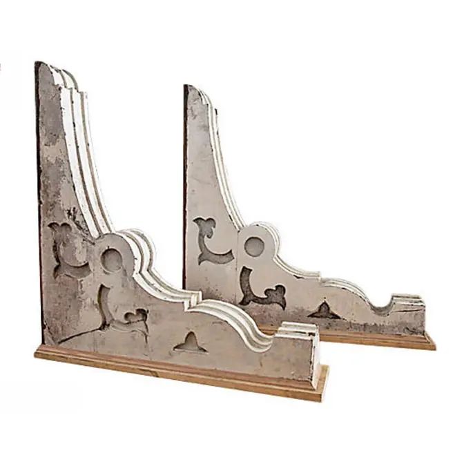 Decorative Wooden Corbels - A Pair | Chairish
