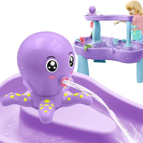Intoypad Water Table Pump, Octopus Battery Powered Water Pump for Water Table 3 Hours Non-Stop Fun Summer Outdoor Water Toys Outside Water Play Table Accessories for Toddlers Kids (Purple) | Amazon (US)