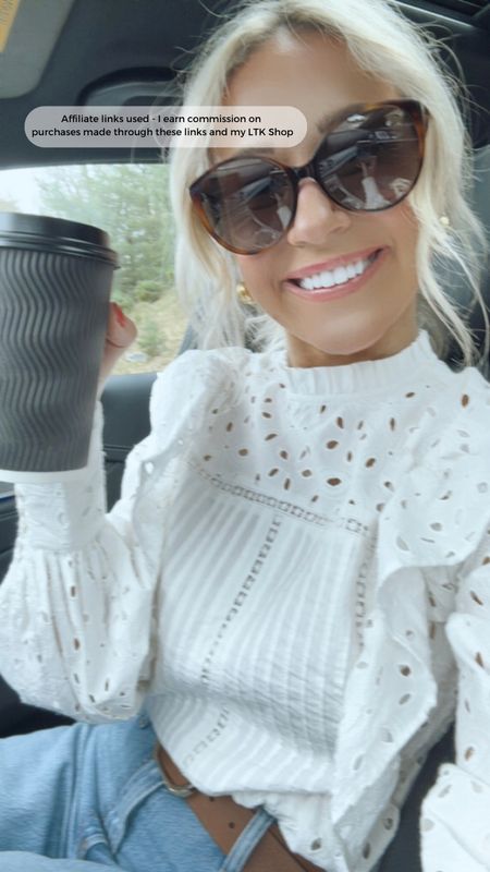 Today’s errands outfit! Use code “Nikki20” to save an additional 20% off the white embroidery top!

*Note- I paid for the top myself but I am partnering with Karen Millen during the month so they kindly gave me a discount code to share with my followers. I do not earn any additional commissions from the discount code.