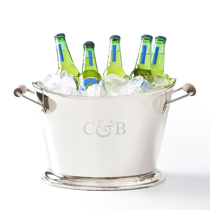 Wood and Silver Party Bucket | Mark and Graham