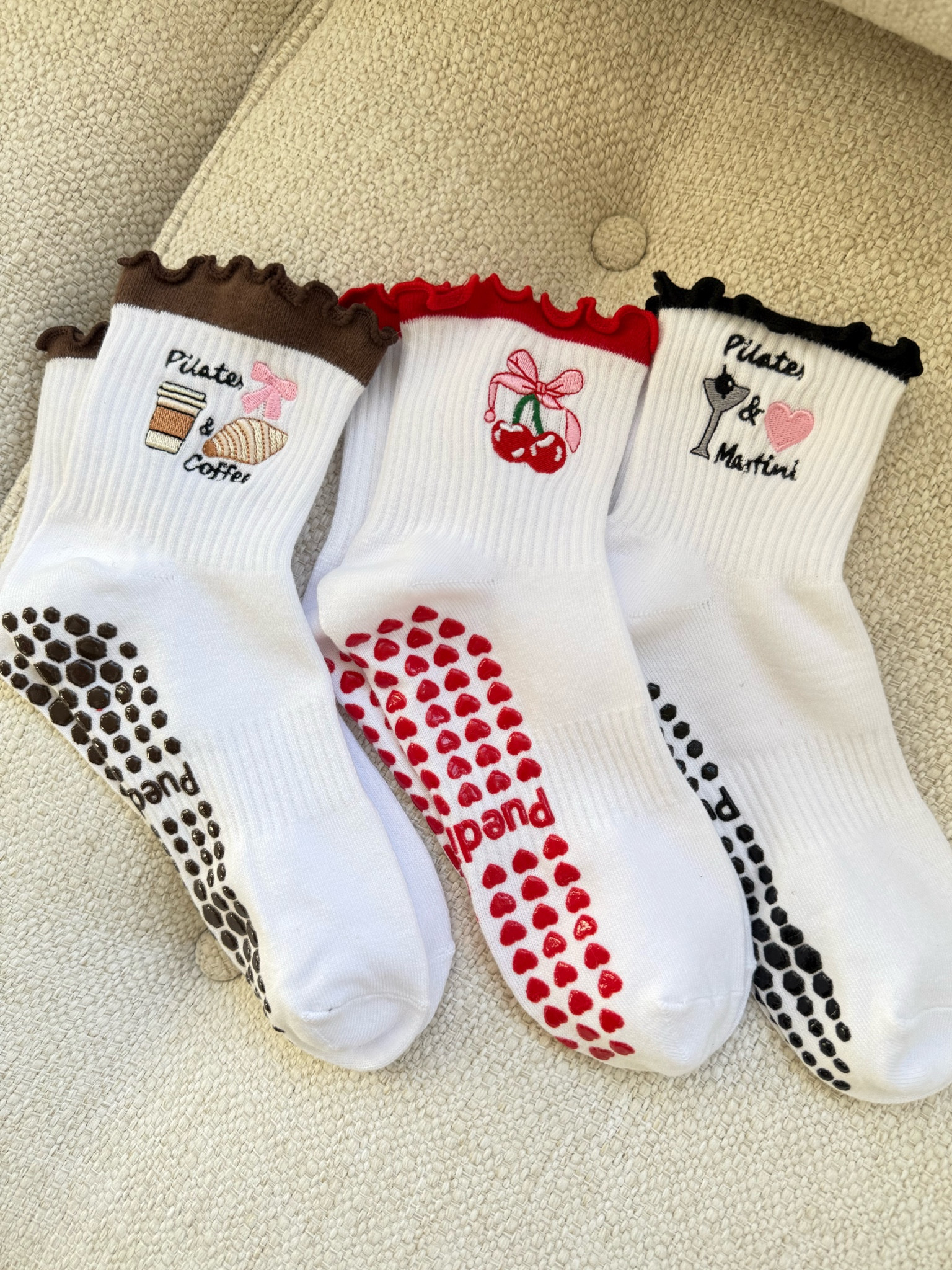 Cute Pilates socks !! 

#LTKWatchNow #LTKStyleTip #LTKFitness