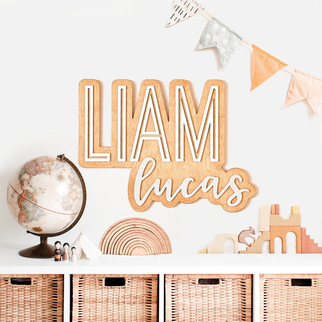 Baby Name Sign Wood Nursery Name Sign for Boy or Girl Boy - Etsy | Etsy (US)