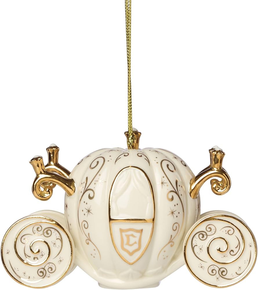 Lenox Ornaments, Porcelain Cinderellas Coach Ornament, Made from Porcelain with Gold Accents, Gol... | Amazon (US)