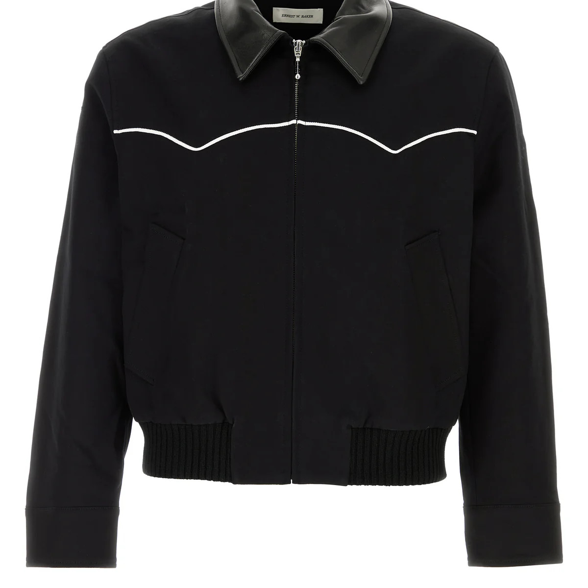 Black stretch cotton jacket | Gebnegozionline INT