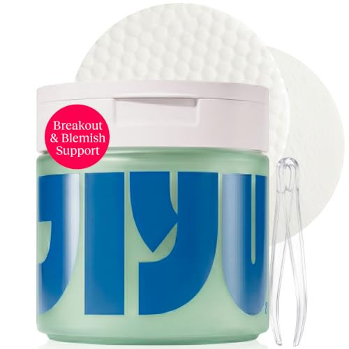 JIYU Cleansing Polish Pads - Korean Skincare for Clogged Pores, Breakouts & Uneven Skin Texture - Face Exfoliating Pads with Glycolic Acid (AHA), Salicylic Acid (BHA) & Niacinamide - 60 Count | Amazon (US)
