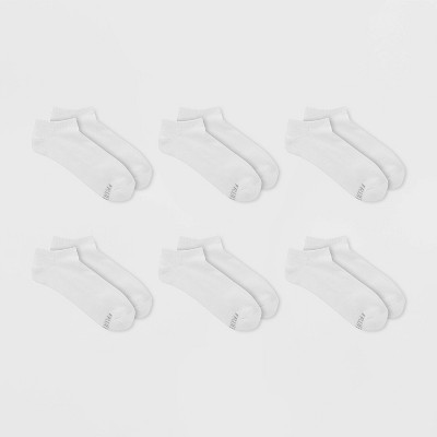 Fruit of the Loom Women's Cushioned 6pk No Show  Socks - White 4-10: Moisture Wicking, Ventilating Mesh, 4-Way Stretch | Target