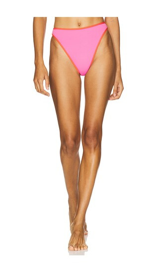 Nora Bikini Bottom in Bubblegum & Grapefruit | Revolve Clothing (Global)