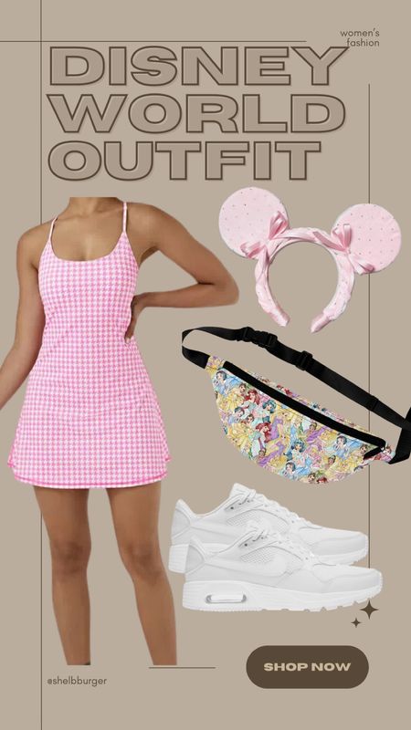 Disney World Disneyland active outfit

• backless cut out 2 in 1 pocket mini yoga active dress
• baby pink coquette Minnie Mouse ears with braided headband
• Disney princesses Fanny pack
• white Nike air max shoes sneakers

#LTKtravel #LTKshoecrush #LTKfindsunder100