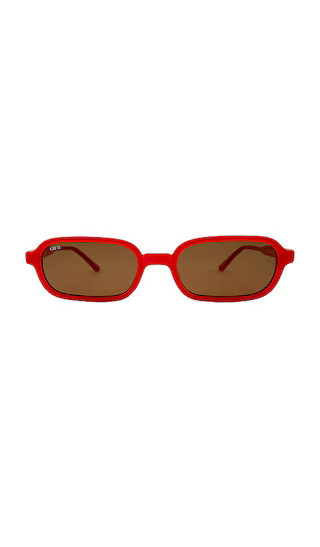 Frankie Sunglasses in Melon & Brown | Revolve Clothing (Global)