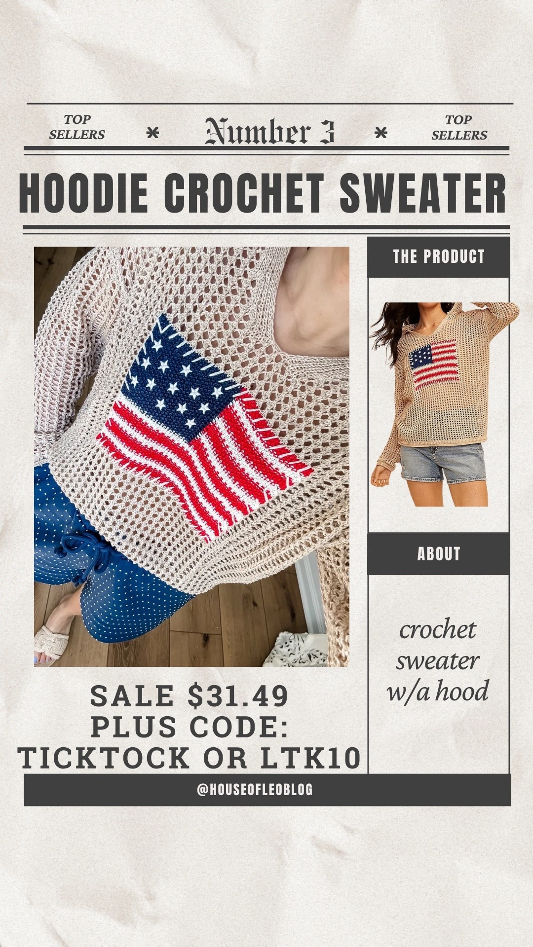 Maurices code: TICKTOCK or LTK10. Small flag sweater.

#LTKSaleAlert #LTKOver40