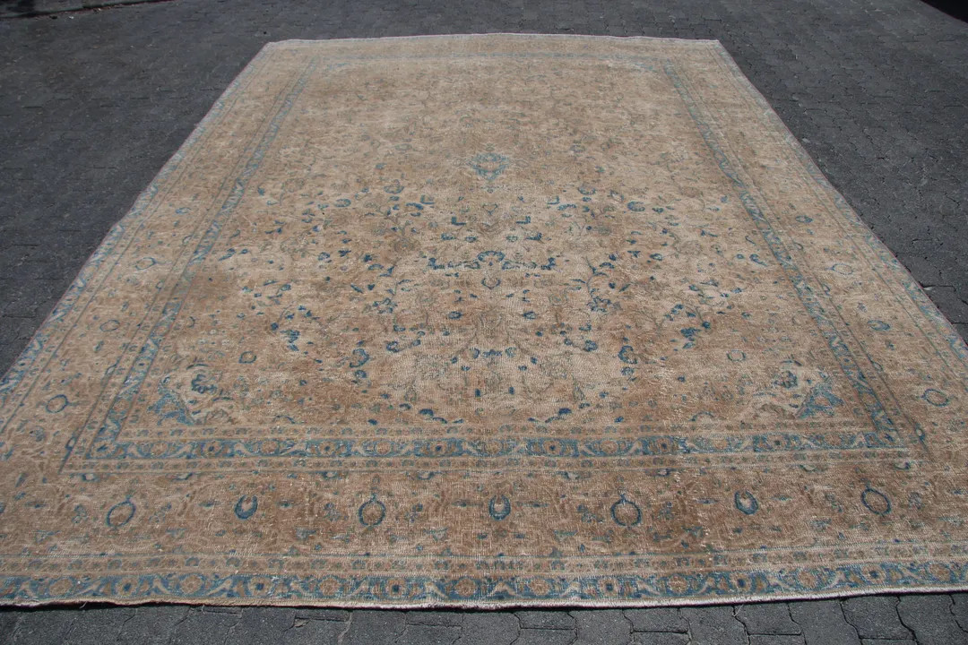 Vintage Turkish Rug 279x382cm 9x13ft Beige | Etsy (US)