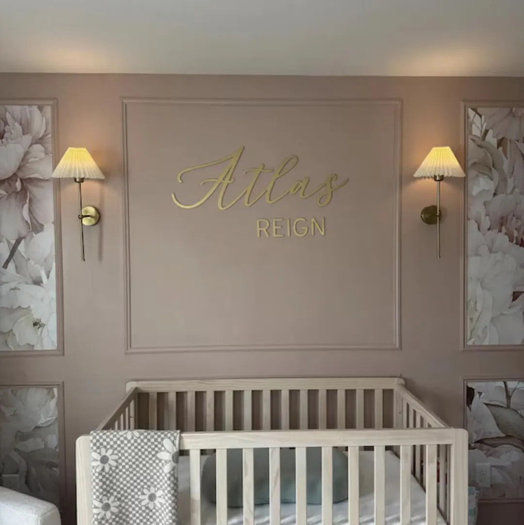 Name Cutouts for Nursery, Wooden Letters, Name Sign, Nursery Letters, Wall Art Above Crib, Nurser... | Etsy (US)