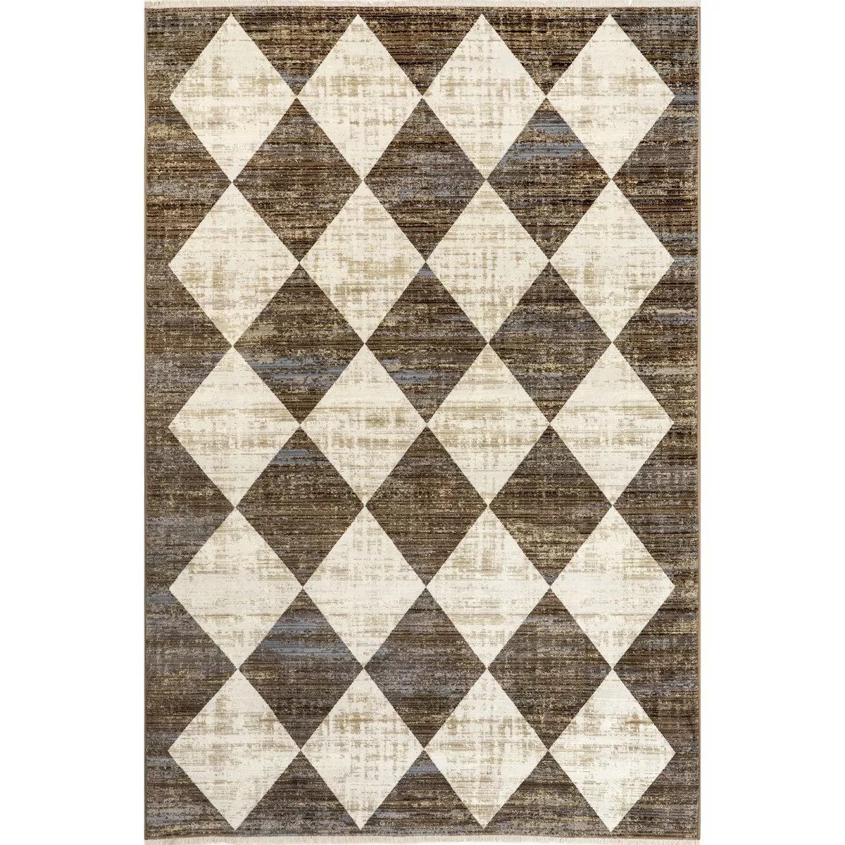 Meline Checkered Fringe Area Rug | Target