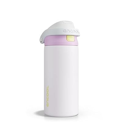 ENCOOL Leakproof Insulated Water Bottle with Straw Dual-Sip W… | Amazon (US)