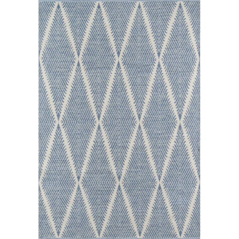 River Handmade Flatweave Recycled P.E.T. Denim Indoor/Outdoor Rug | Wayfair North America