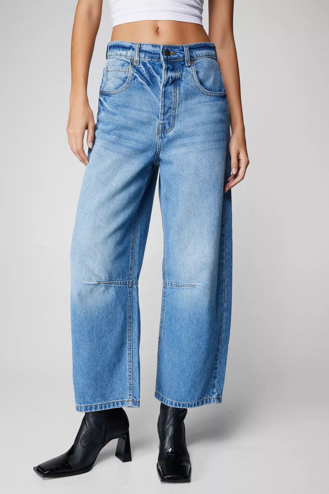 The Denim Horseshoe Jeans | Nasty Gal US