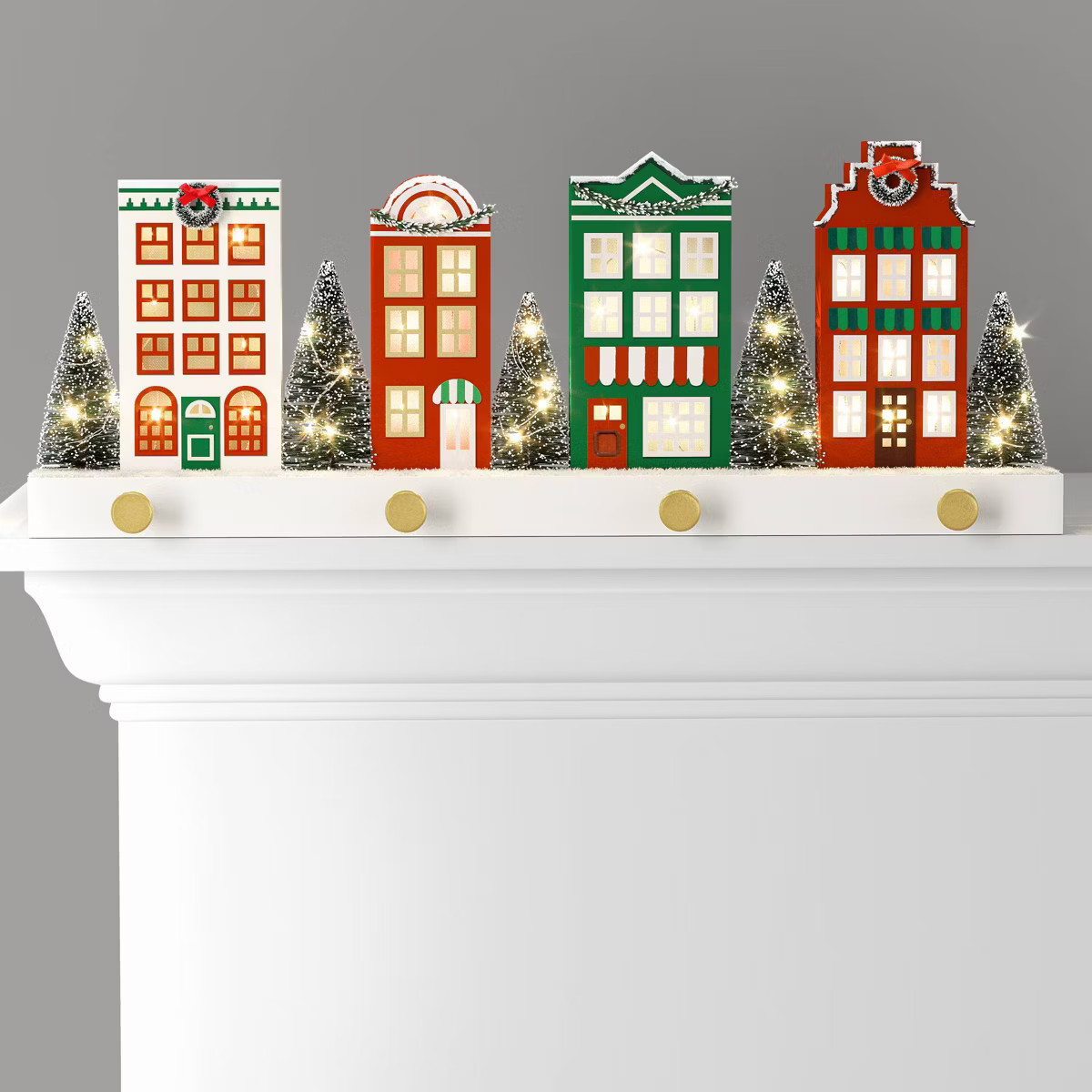Christmas Lit Village Stocking Holder - Threshold™ | Target