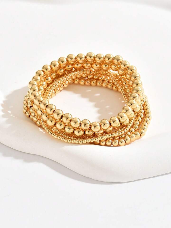 7pcs Beaded Bracelet Set For Women's Fashion Charm Jewelry | SHEIN