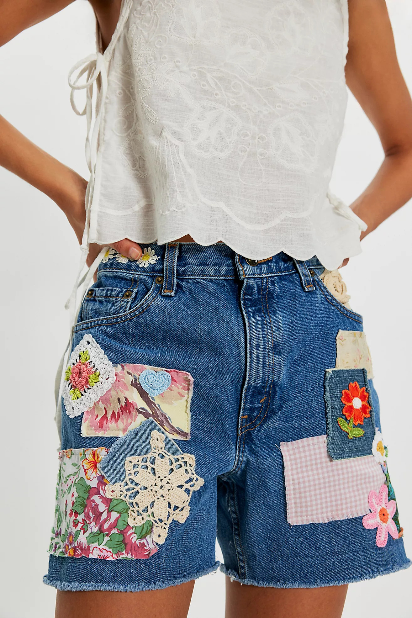 Riley Vintage Crochet Canyon Shorts | Free People (Global - UK&FR Excluded)