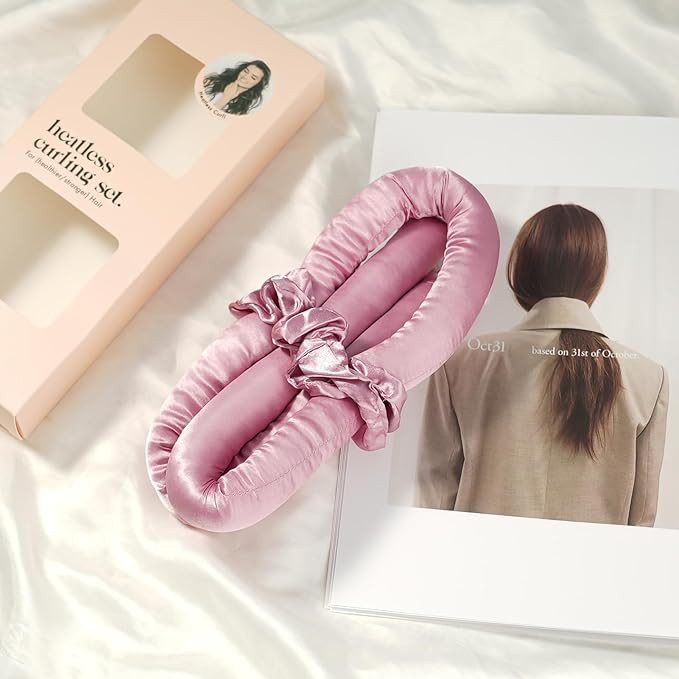 Heatless Curling Ribbon for Long Hair, Overnight Hair Curling Headband, No Heat Portable Hair Cur... | Amazon (US)