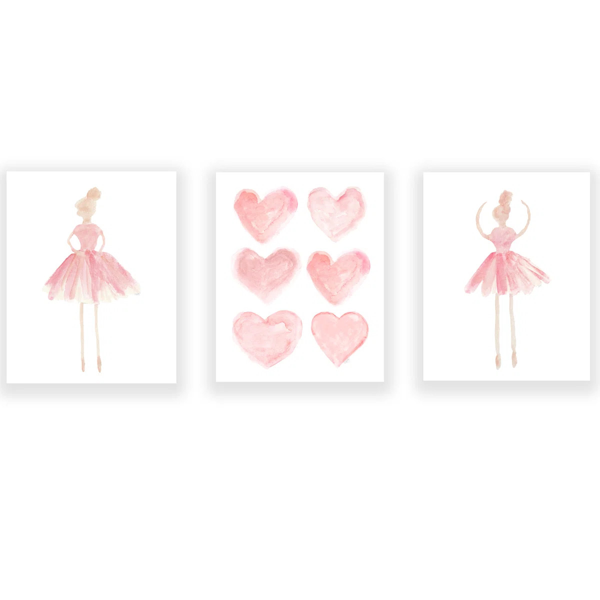 Little Girls Ballet Artwork, Paper Prints (Set of 3) | Wayfair North America