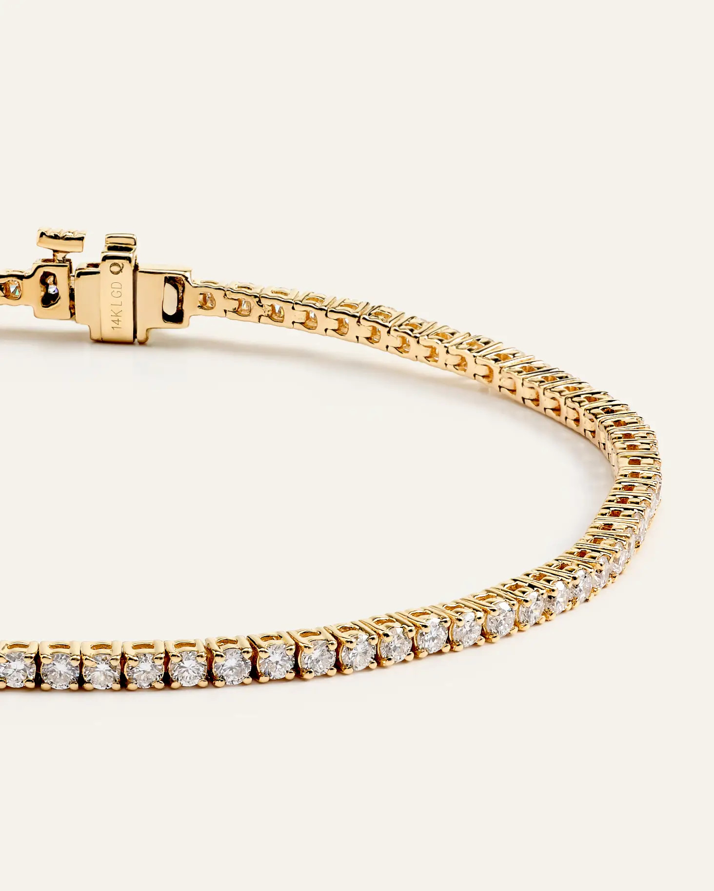 14K Gold Lab Grown Diamond Tennis Bracelet in Yellow Gold | Quince