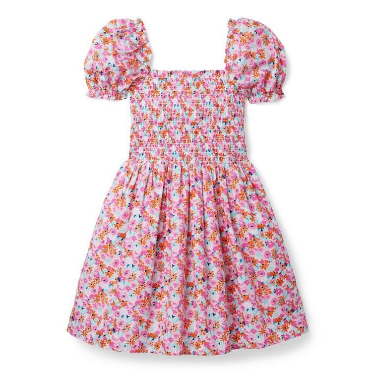 The Grace Ditsy Floral Smocked Puff Sleeve Dress | Janie and Jack