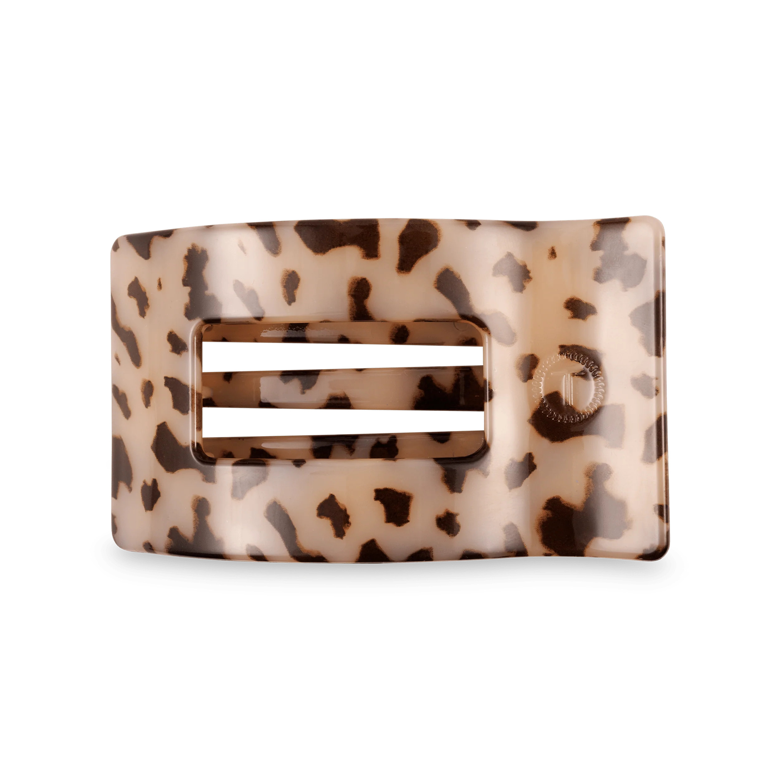 Blonde Tortoise Medium Flat Rectangle Hair Clip | TELETIES