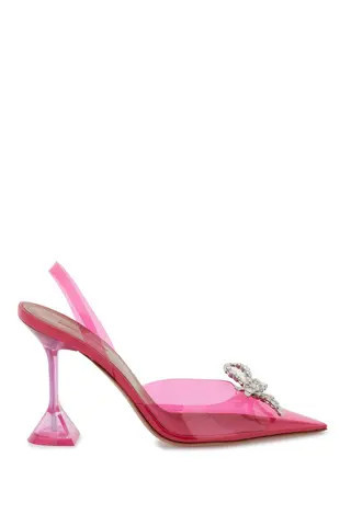AMINA MUADDI ROSIE GLASS SLINGBACK PUMPS | Residenza725 US