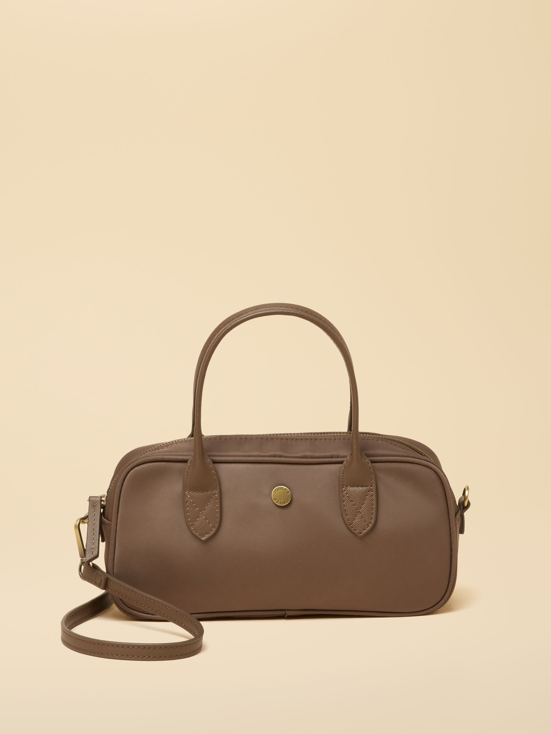 Edie East West Mocha Cross Body Bag | Joules | Joules