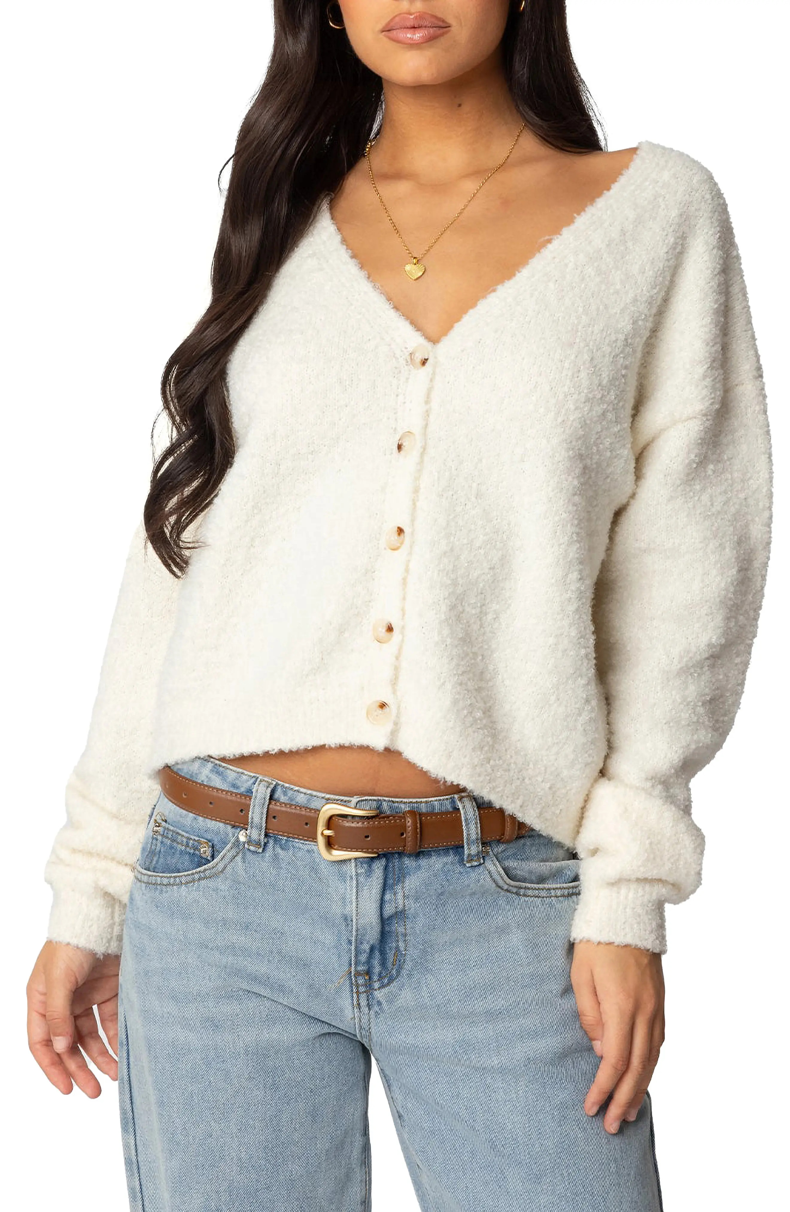 EDIKTED Jade Crop Cardigan (Women) | Nordstrom | Nordstrom