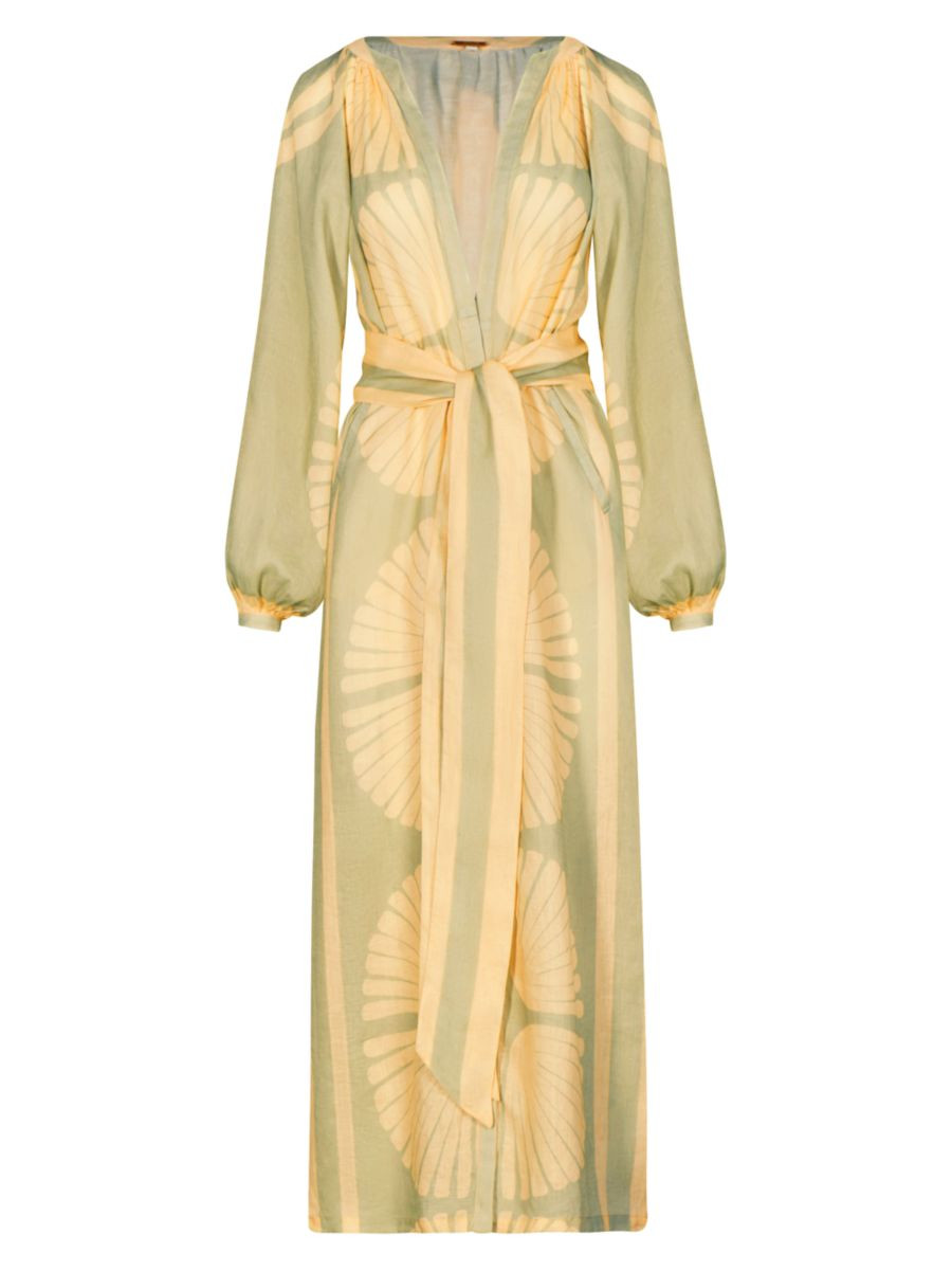 Divinatory Word Linen Ankle Dress | Saks Fifth Avenue