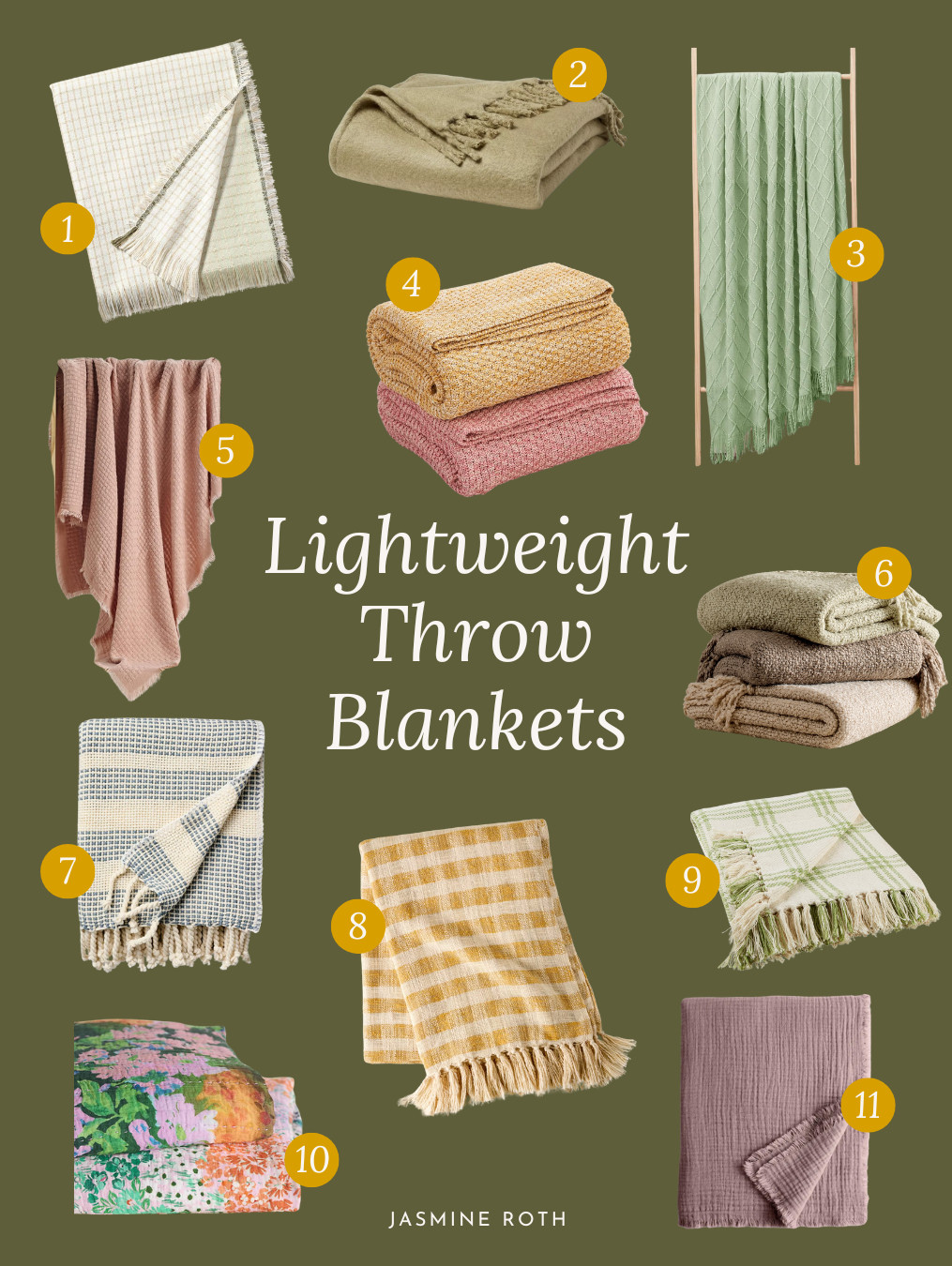Spring-Inspired Lightweight Throw Blankets  

 #LTKSeasonal #LTKU #LTKHome